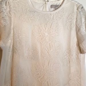 Loft white sheath dress. Size M